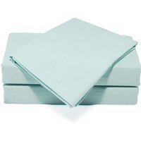 Percale Pastel Pillowcase Pair - Duck Egg