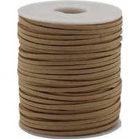 Bulk Tan Faux Suede Pendant Cord for Jewelry Crafts - Brown
