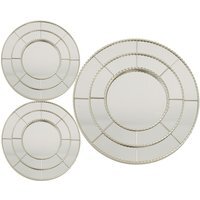 Set of 3 Belmont Decorative Mirrors - Silver - thumbnail 1