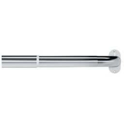 25-28mm Room Darkening Extendable Curtain Pole - Satin Silver - Satin Silver / 120cm - thumbnail 4