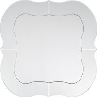 Tribeca Fir Wood and Metal Mirror - Silver