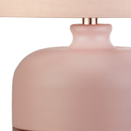 Matt Pink Copper Table Lamp - Pink - thumbnail 4