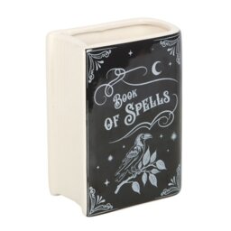 Magical Book of Spells Ceramic Flower Vase Gothic Decor Gift - Black - thumbnail 4