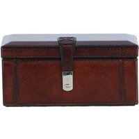 Luxury Leather Dual Watch  Bracelet Storage Box - Chestnut - thumbnail 1