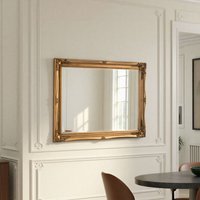 French Style Carved Wall Mirror Gold - Gold / 90x65cm - thumbnail 1