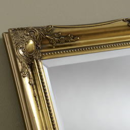 French Style Carved Wall Mirror Gold - Gold / 90x65cm - thumbnail 3