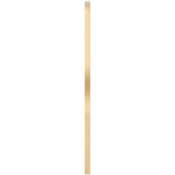 Vita Asymmetrical Curved Pebble Metal Framed Wall Mirror - Gold - thumbnail 3
