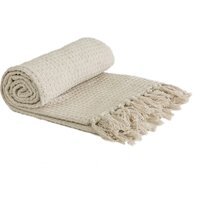 Honeycomb Throw - Ivory / 152cm / 127cm