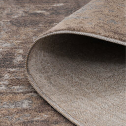 Abstract Distressed Living Area Rug - Greige / 170 x 120cm - thumbnail 3