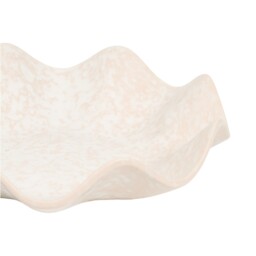Orla Wavy Ceramic Bowl - Cream - thumbnail 3