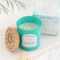 Zodiac Gemstone Scented Candle And Jar - Sagittarius - image 1