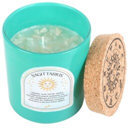 Zodiac Gemstone Scented Candle And Jar - Sagittarius - thumbnail 3