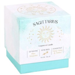 Zodiac Gemstone Scented Candle And Jar - Sagittarius - thumbnail 4