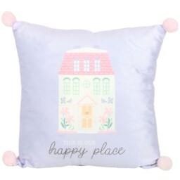 Square This Is Our Happy Place Cushion - 35cm - thumbnail 2