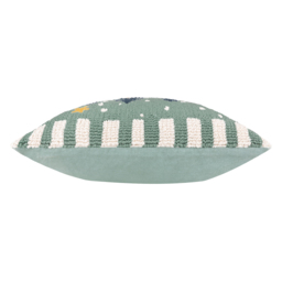 Polar Bear Tufted Cushion - Frosty Blue / Feather - thumbnail 3