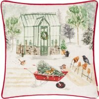 Winter Garden Printed Cushion - Multicolour / 80 Feather 20 Polyester
