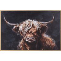 Rusty the Highland Cow Framed Art - Black