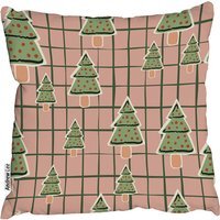 Winter Cookies Outdoor Comfy Cushion - Pink / 60cm - image 1