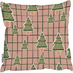 Winter Cookies Outdoor Comfy Cushion - Pink / 60cm - thumbnail 2