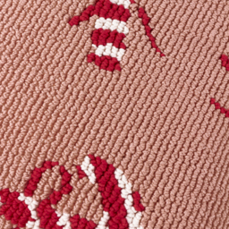 Candy Canes Tufted Polyester Filled Cushion 45 x 45cm - Pink/Red - thumbnail 5