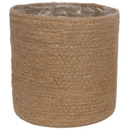 Natural Jute Round Basket Planter - 20cm / 20cm - thumbnail 2