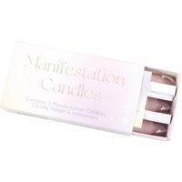 Manifestation Magic Candle Set For Intent And Energy - White