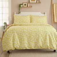 Lazy Daisy Cotton Blend Duvet Set - Yellow