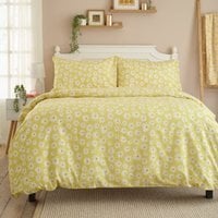 Lazy Daisy Cotton Blend Duvet Set - Yellow