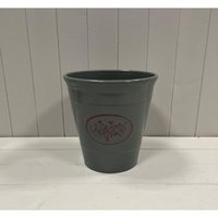Recycled Grey Love Heart Tree Plastic Planter - Dark Grey