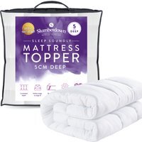 Sleep Soundly Deep Mattress Topper - White / Double
