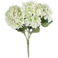Wyld Haus Set of 3 Shabby Green Hydrangea Artificial Flowers - Green