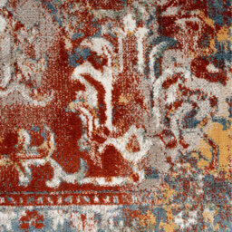 Terracotta Distressed Area Rug - Multicolour  / 230 x 160cm - thumbnail 4