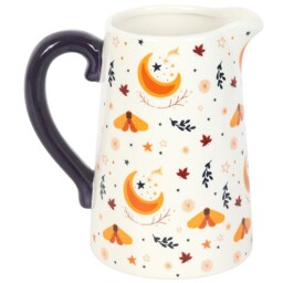 Autumn Magic Harvest Moon Print Ceramic Flower Jug - Multicolour - thumbnail 4