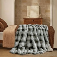 Luxury Thermal Supersoft Printed Indulging Throw - Grey / 150x200 - image 1