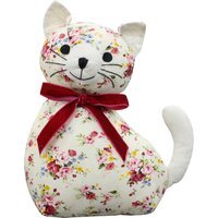 Floral Cat Novelty Doorstop - Sugar Cane