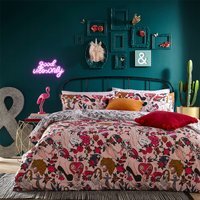 Inked Tattoo Inspired Duvet Cover Set - Blush / Superking - image 1