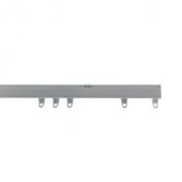 Silver Fineline Aluminium Curtain Track - Silver / 390cm - thumbnail 2