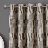 Indiana Geo Jacquard Curtain - Multicolour / 168cm / 137cm - thumbnail 1