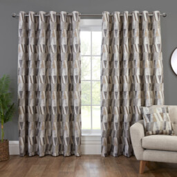 Indiana Geo Jacquard Curtain - Multicolour / 168cm / 137cm - thumbnail 2