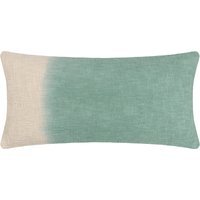 Mizu Rectangular Dip Dye Cushion 30 x 65cm - Eucalyptus / Polyester - thumbnail 1