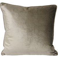 Luxe Velvet Piped Cushion 55 x 55cm - Mink / Polyester