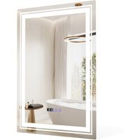 Bathroom LED Vanity Mirror - Silver