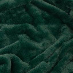 Kallu Double-Sided Faux-Fur Throw - Needle Green / 130cm - thumbnail 2