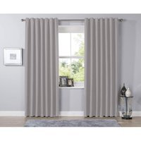 Blackout Curtains - Silver / 167cm / 137cm