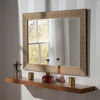 Wave Framed Mirror - Bronze / 92.5x67cm