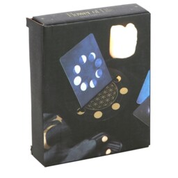 Flower Of Life Crescent Moon Tarot Card Stand - Black - thumbnail 5