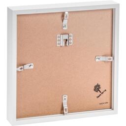 "10"" x 10"" White 3D Box Photo Frame - 6"" x 6"" Mount - White/Black" - thumbnail 2