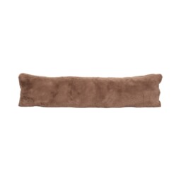 Faux Fur Draught Excluder - Mocha - thumbnail 2
