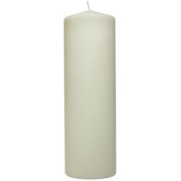 Prices Tall Altar Pillar Candle 250 x 80mm Unscented Smokeless Non Drip - Cream / 1 - thumbnail 2