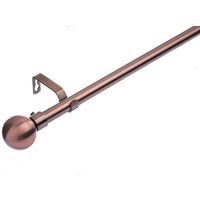 19 mm Extendable Metal Curtain Poles - Antique Copper / 70cm - thumbnail 1
